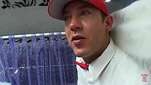 lovely dark haired girl enjoys a ride in the van with friends