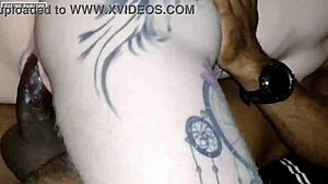 A big black cock, a surprise visitor encounter in a bedroom