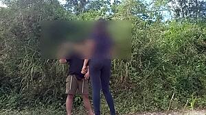 Horny Filipino Couple Fucks In Public With Voice Over Shoutout