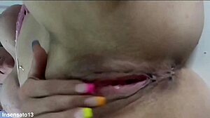 Blonde Spanish Milf Fucks Intensely On Table With Big Clit And Tits