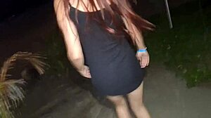 Married Fanny Flashes Ass Without Panties in Public Street!
