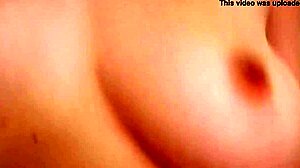 Busty young girl blows cock