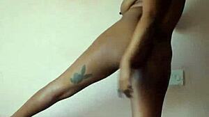 Ebony dancer performs for favorite fan