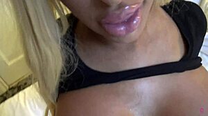 Watch Brandi Bae twerk her big ass and fuck a random fan?