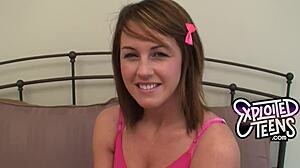 adorable college girl makes her debut porn video blowjob teen 18+ pov cute cock amateurs casting interview