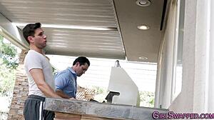 stepdaughter eats pussy