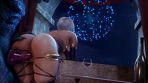 Argonian fucks big ass Ivy Valentine in anal