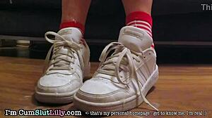 Cum on my sneakers collection cumshot cumpilation 1