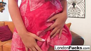 london keyes shows off her amazing deep throat skills