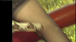 hard anal riding in the park