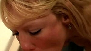 Watch this hot mom give a sexy blowjob to her horny son