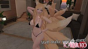 Vtuber Tries Blonde Out Catgirl Gets Wet And Horny While Posing