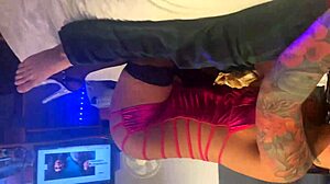 Asian woman in lingerie