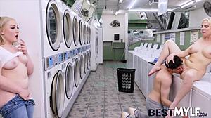 Horny Stepmother Fucks Client with Stepson in Wild Threesome