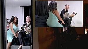 mi primo descuida a su novia por jugar y yo me la termino follando