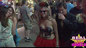 Fantasy fest features street flashing sluts in high quality