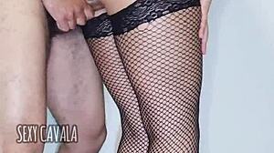 Morena, are you jerking off that big cock so deliciously?