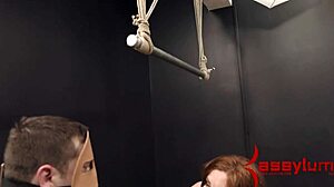 Restrained Bdsm Whore Gets Deepthroat and Anal Fucking