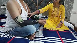 Step Sister Loses Game and Takes Advantage in Hindi Sex Video