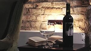 horny talia mint full bush and foot fetish with a glass of whine