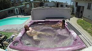 Hey, check out Dayanara in the hot tub POV! 😍