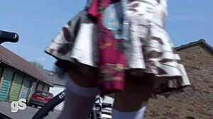 Hey, bella figa on a bicycle - who will be the one to fuck you?