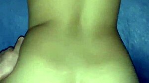 My girlfriend and I try a new position in bed.