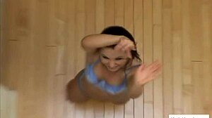 spit roasted curvy babe katja kassin takes cock in pussy and gets cumshot