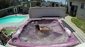 Hey, check out Dayanara in the hot tub POV! 😍