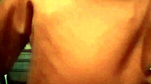 show your natural tits during this massage