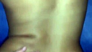 My girlfriend and I try a new position in bed.