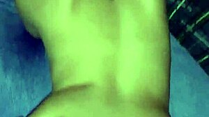 My girlfriend and I try a new position in bed.