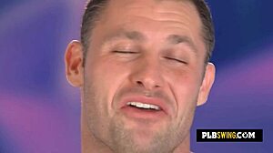 Hot Brunette Babe Is Sucking A Big Cock In Front Of Her Man