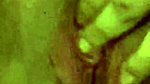 horny teen 18+ slides a cucumber deep into her shaved slit for wild fun