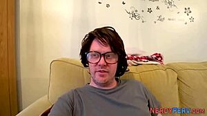 amateur tit fucks nerd's cock for first time facial and blowjob