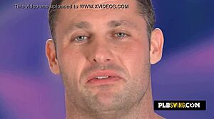 Hot Brunette Babe Is Sucking A Big Cock In Front Of Her Man