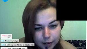 Blonde Tannya And Chubby Annica Strip And Tease On Webcam