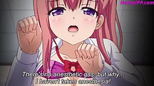 young redhead babe visits doctor for intimate checkup in hentai style. she gets more than expected.