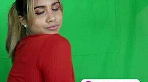 A latina with huge tits comes to my studio for photos.