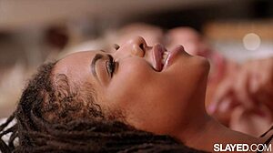 Ivy and Kira lick each other's pussies passionately