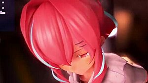 Papa Katsu JK Rides Cowgirl in Hentai Creampie