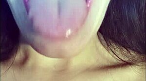 Skinny Slut Teases Mouth Fetishists with Dirty Talk and Rough Taboo Action