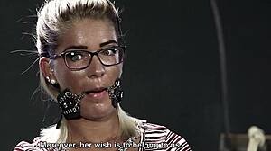 Blue Eyed Brunette Faces Humiliation from Master in Extreme BDSM Session