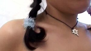 Bold encounter leads to intense sex in bathroom after washing cat