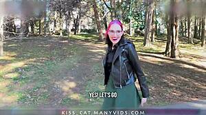 fuck me in park for cumwalk - public agent pickup russian student to real outdoor sex kiss cat
