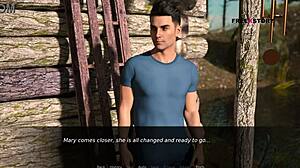 John watches Mary change her dress in Duaklight Manor