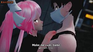 This Cute Vampire In 3D Anime Gives An Intense Blowjob And Creampie
