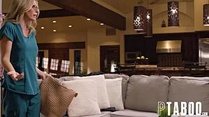 Cory Chase and Apollo Banks Teach POV Blowjob Lessons to Petite Teens