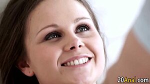 natural babe gets intense anal sex with cumshot in high definition