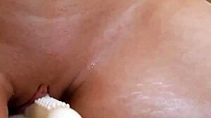 How many times can this blonde cum on a big dick?